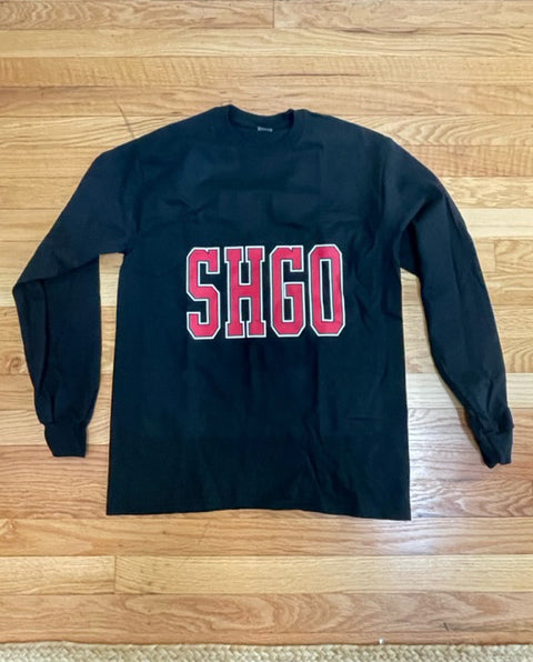 Long Sleeve Shirt SHGO abbreviation Red and Black